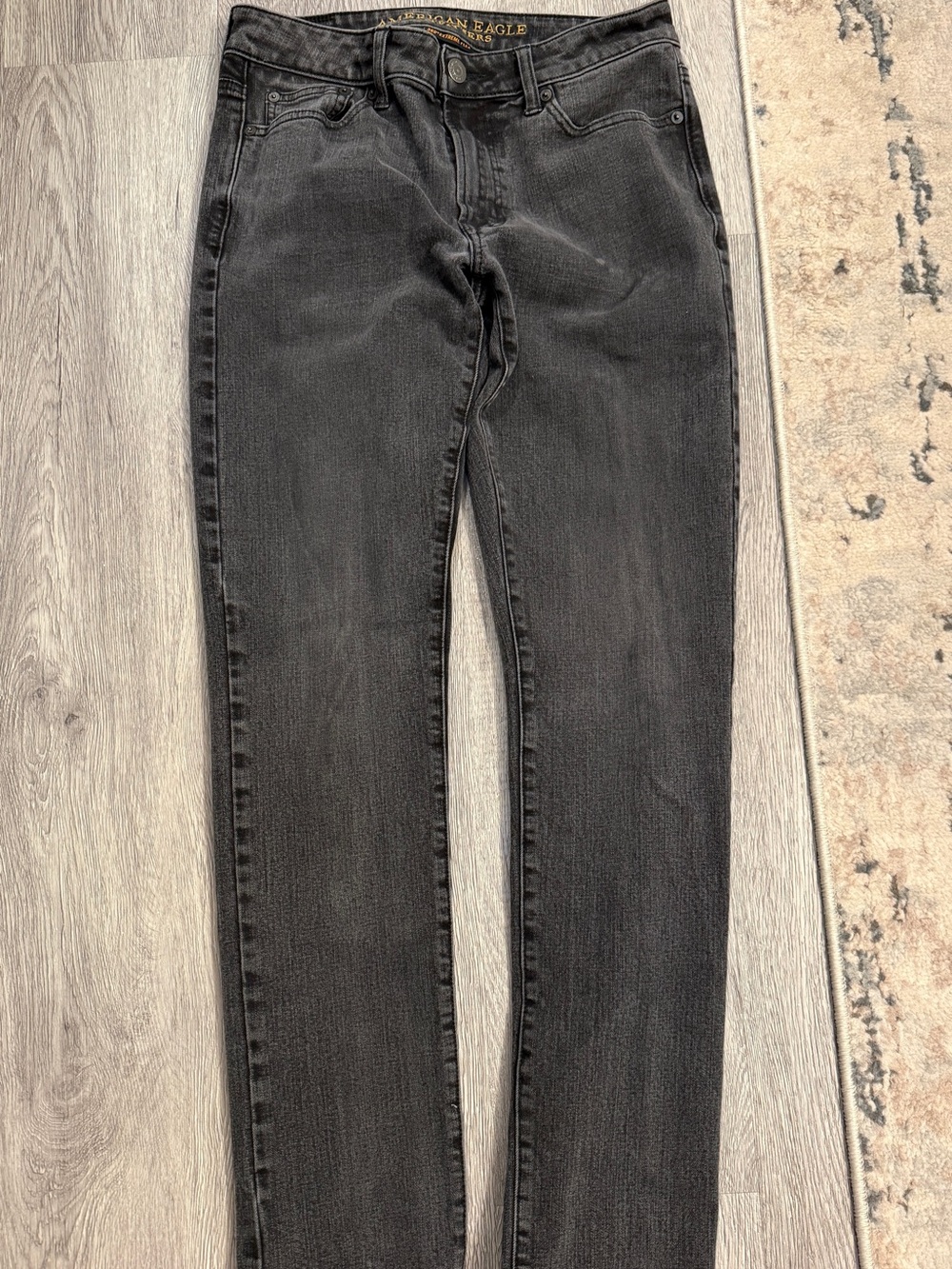 American Eagle 360 Extreme Flex Slim Jeans Mens 30x32 Black Faded Stretch